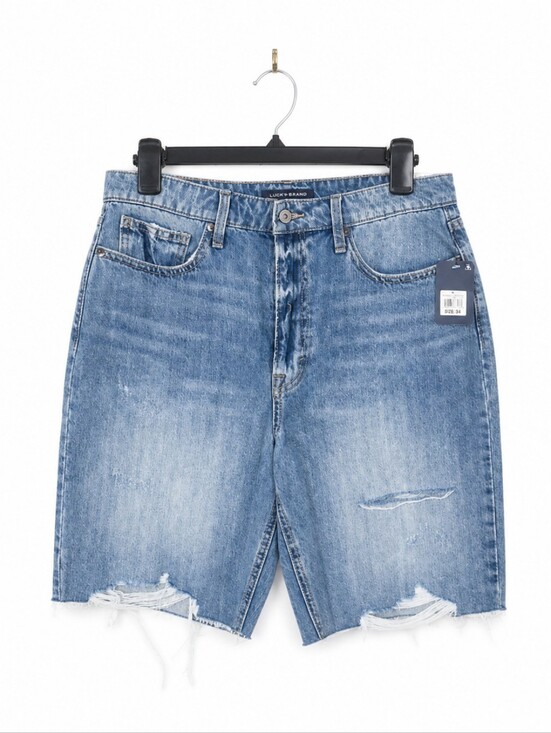 Lucky Brand Pants - Lucky Brand High Rise Bermuda Shorts Womens Size 10 Distressed